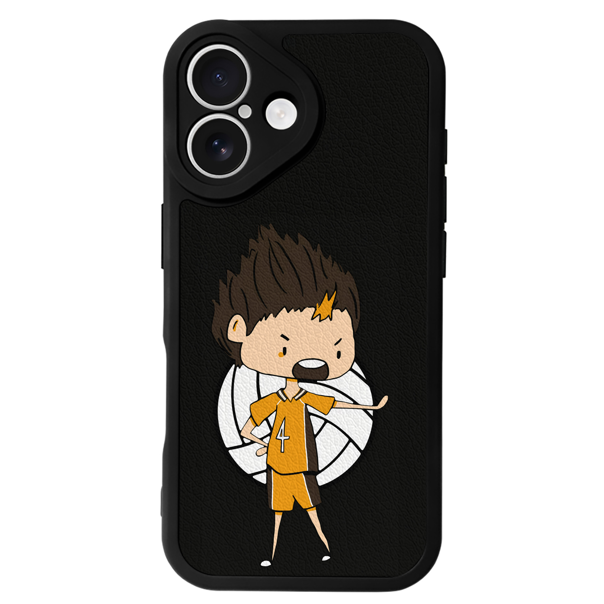 （画像用） ハイキュー!! Haikyu!! 【iPhone 16シリーズ対応】シリコンスマホケース（レザー調） 材質：シリコン